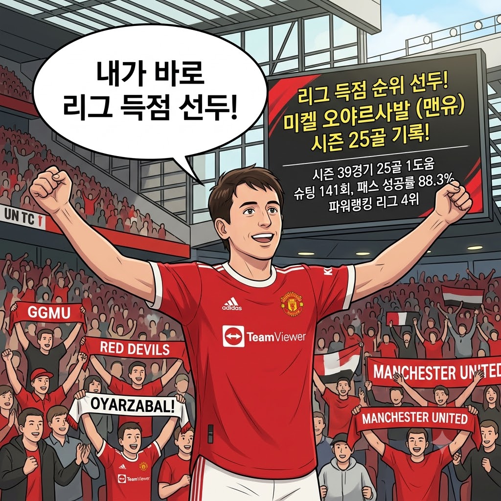 오야르사발, 시즌 25골 폭발…리그 득점왕 등극