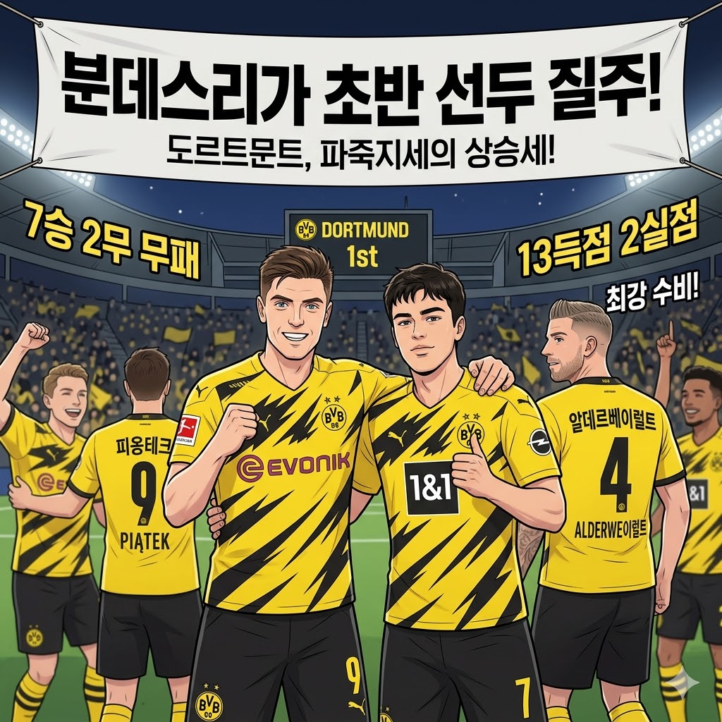 [돌풍] 도르트문트, 무패 선두 질주!