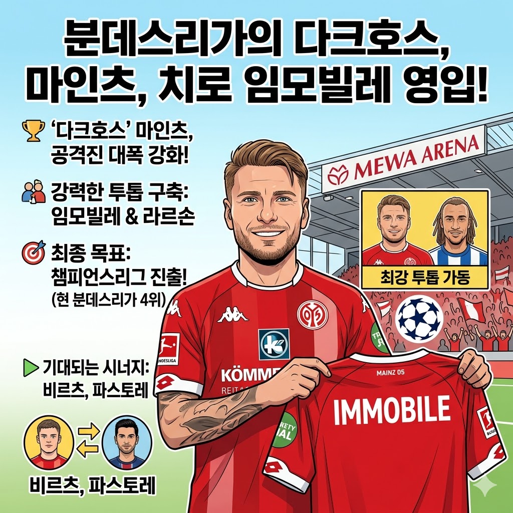 마인츠, [임모빌레] 영입! UCL 꿈틀