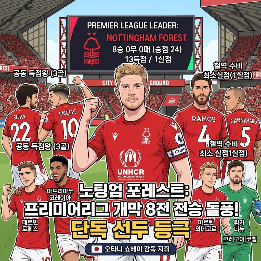 8전 8승 1실점, 포레스트의 [완벽한] 질주