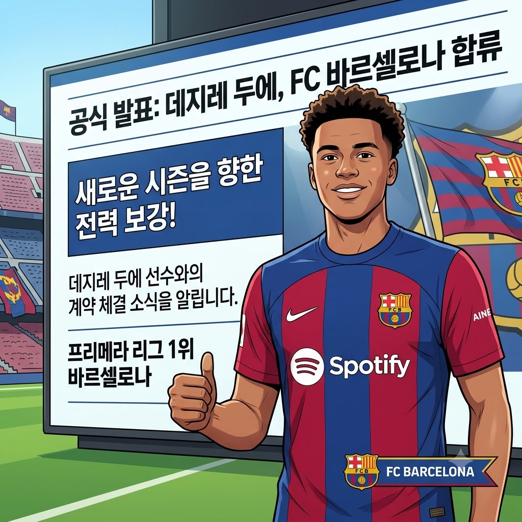 무패행진 바르셀로나, 두에 영입으로 최강 스쿼드 완