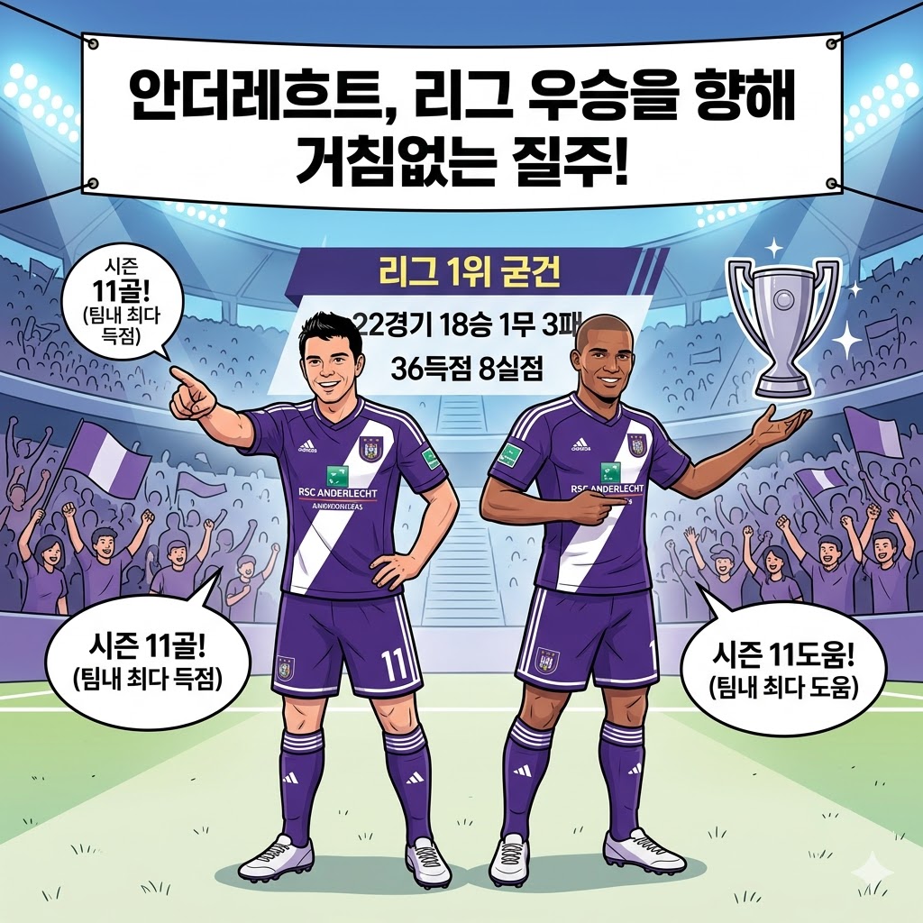 안더레흐트, 18승 폭주…우승 청신호 켜졌다