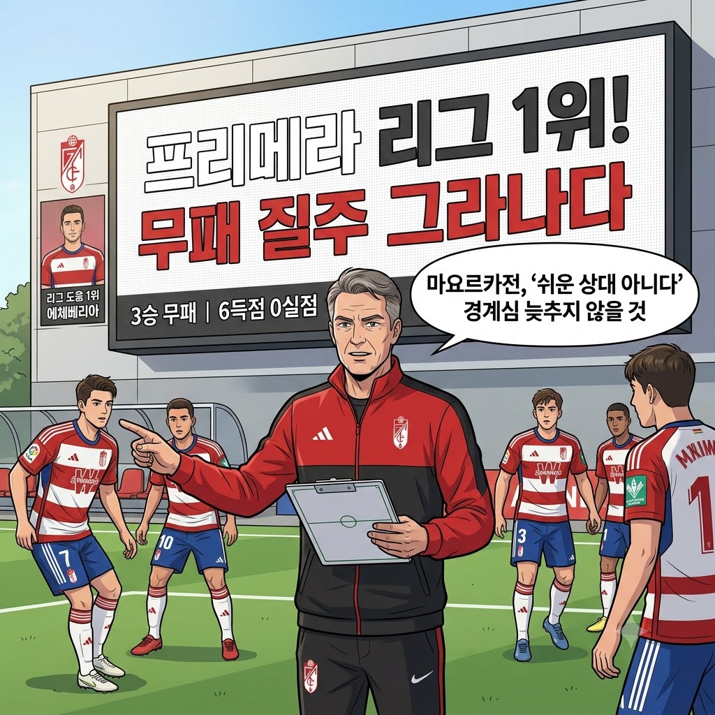 3승 무패 그라나다, [쉬운 상대 없다] 마요르카전 긴