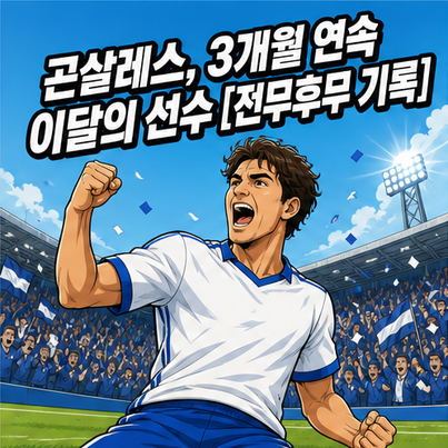 곤살레스, 3개월 연속 이달의 선수 [전무후무 기록]