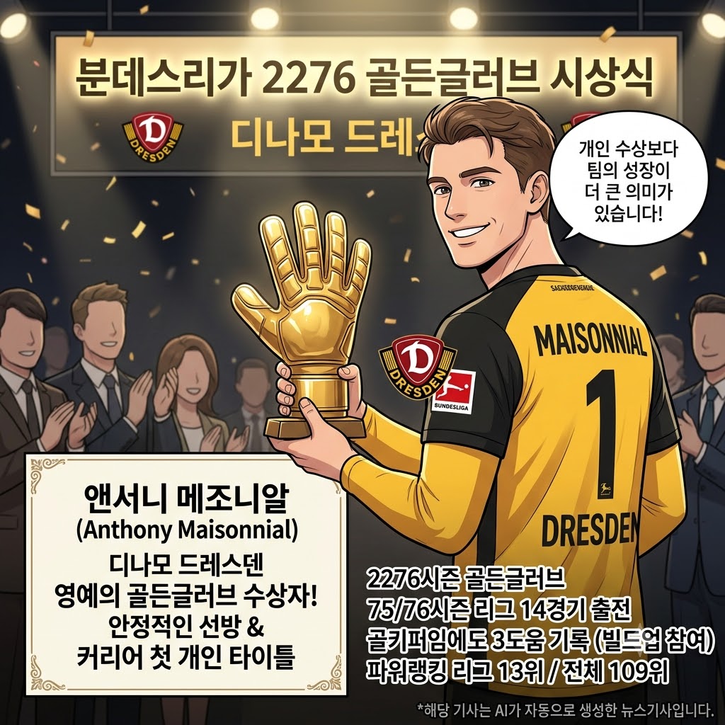 드레스덴의 철벽, Maisonnial 첫 골든글러브 품다