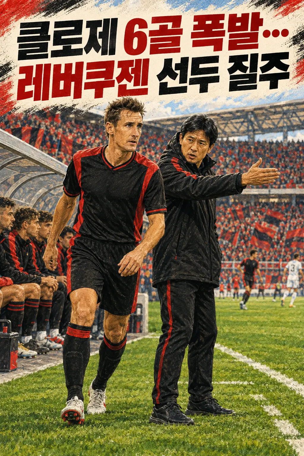클로제 6골 폭발…레버쿠젠 선두 질주