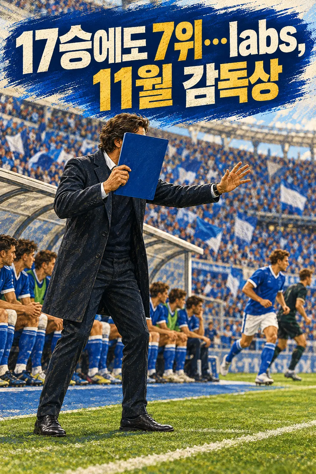 17승에도 7위…labs, 11월 감독상
