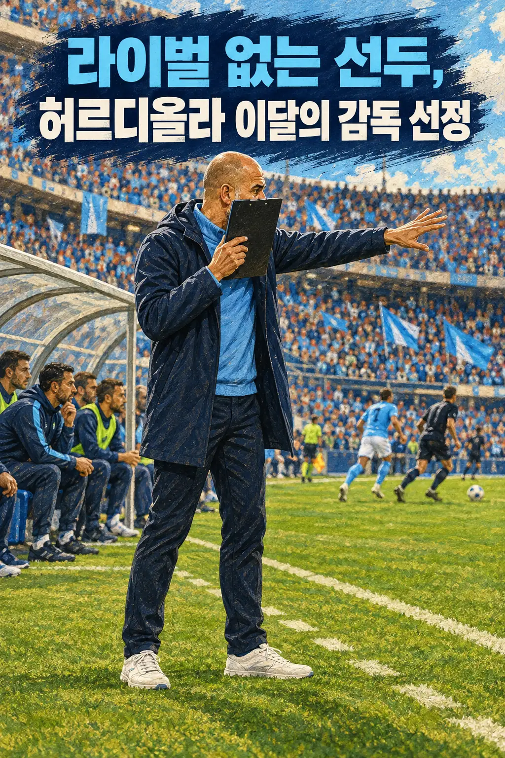 라이벌 없는 선두, 허르디올라 이달의 감독 선정