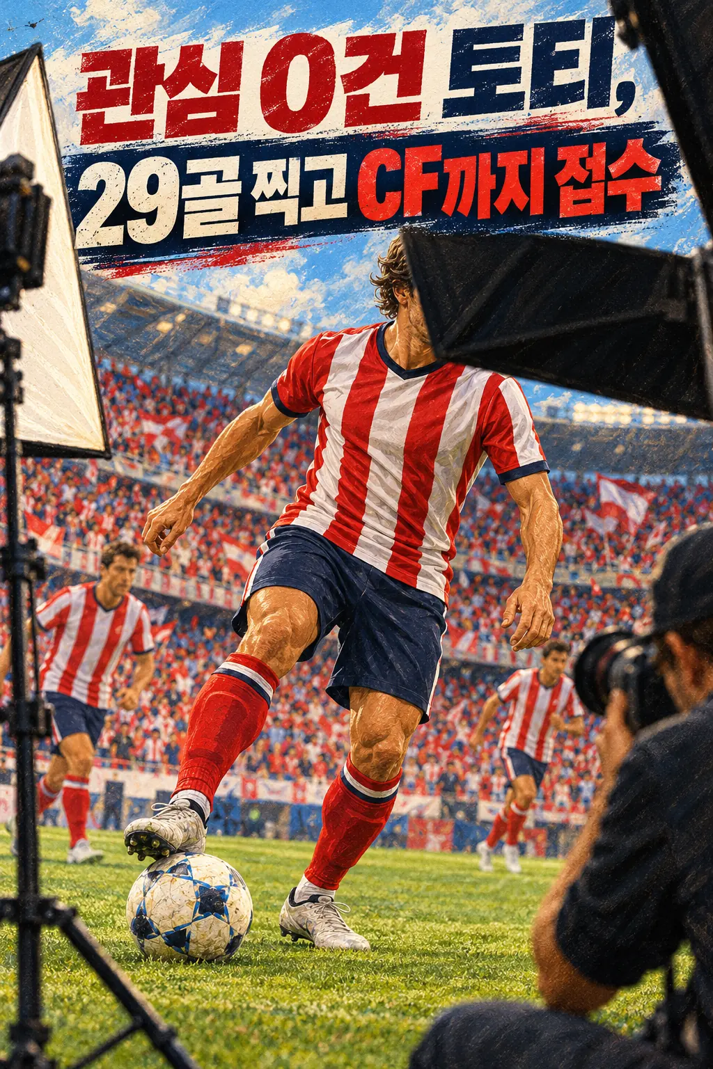 관심 0건 토티, 29골 찍고 CF까지 접수