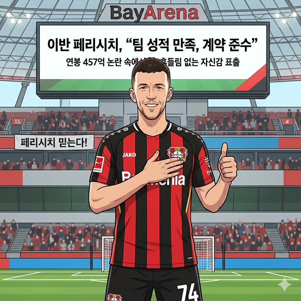 페리시치, 457억 받고 평점 6.6…레버쿠젠 [손절] 수