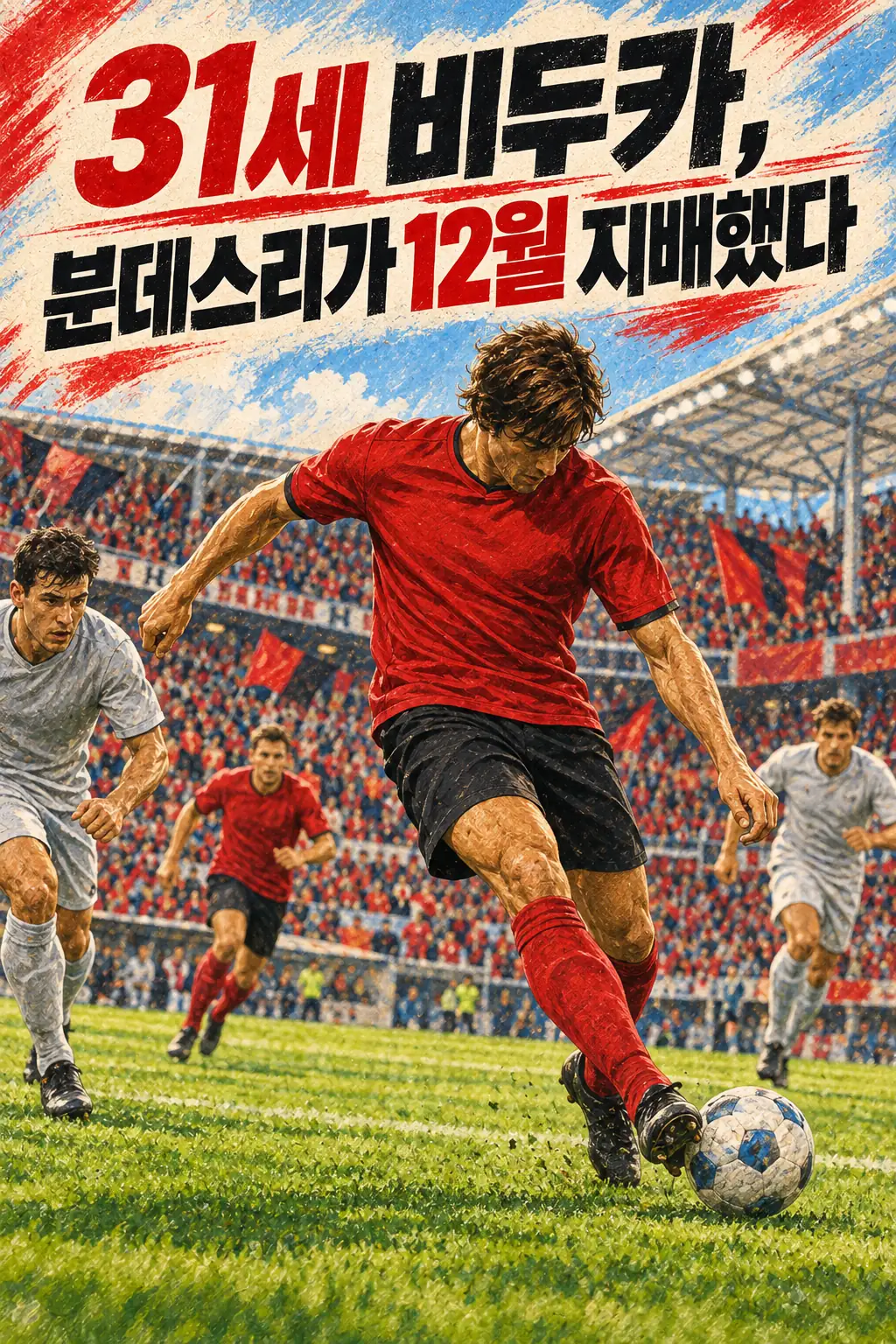 31세 비두카, 분데스리가 12월 지배했다