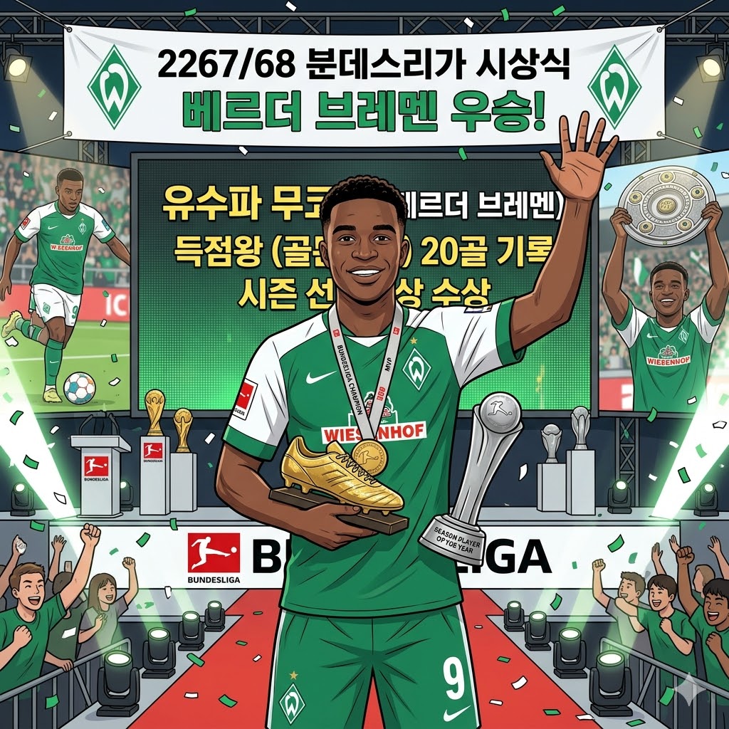 무코코, 20골 골든부츠+MVP 석권…브레멘 우승 이끌다
