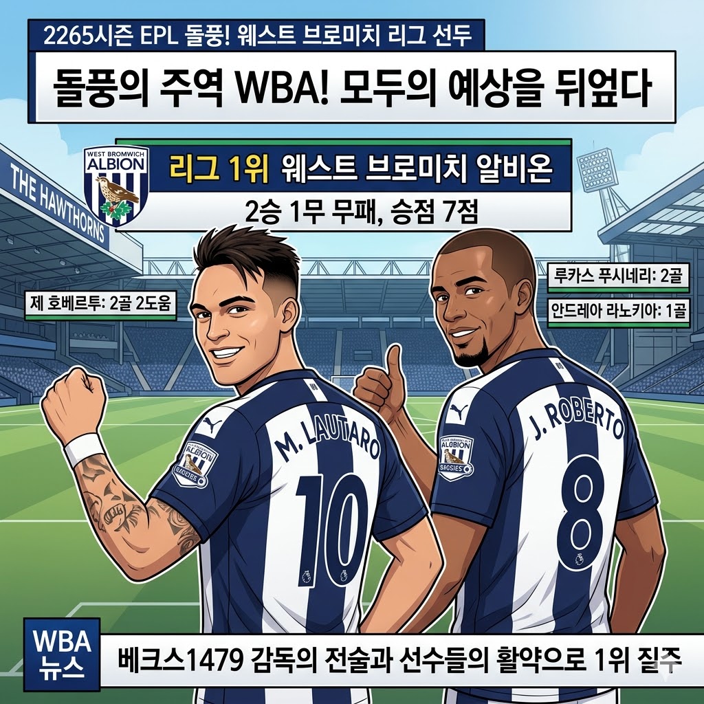 WBA의 반란! 10위서 EPL 선두 [대이변]