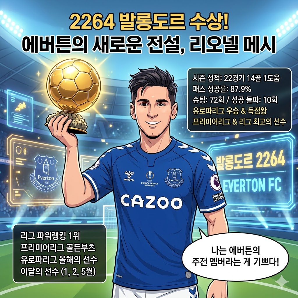 `축구 황제` 메시, 23세 발롱도르 등극!