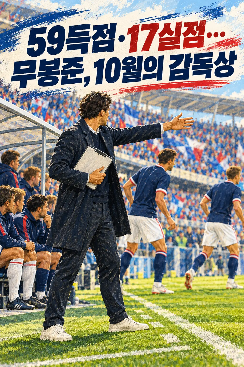 59득점·17실점…무봉준, 10월의 감독상