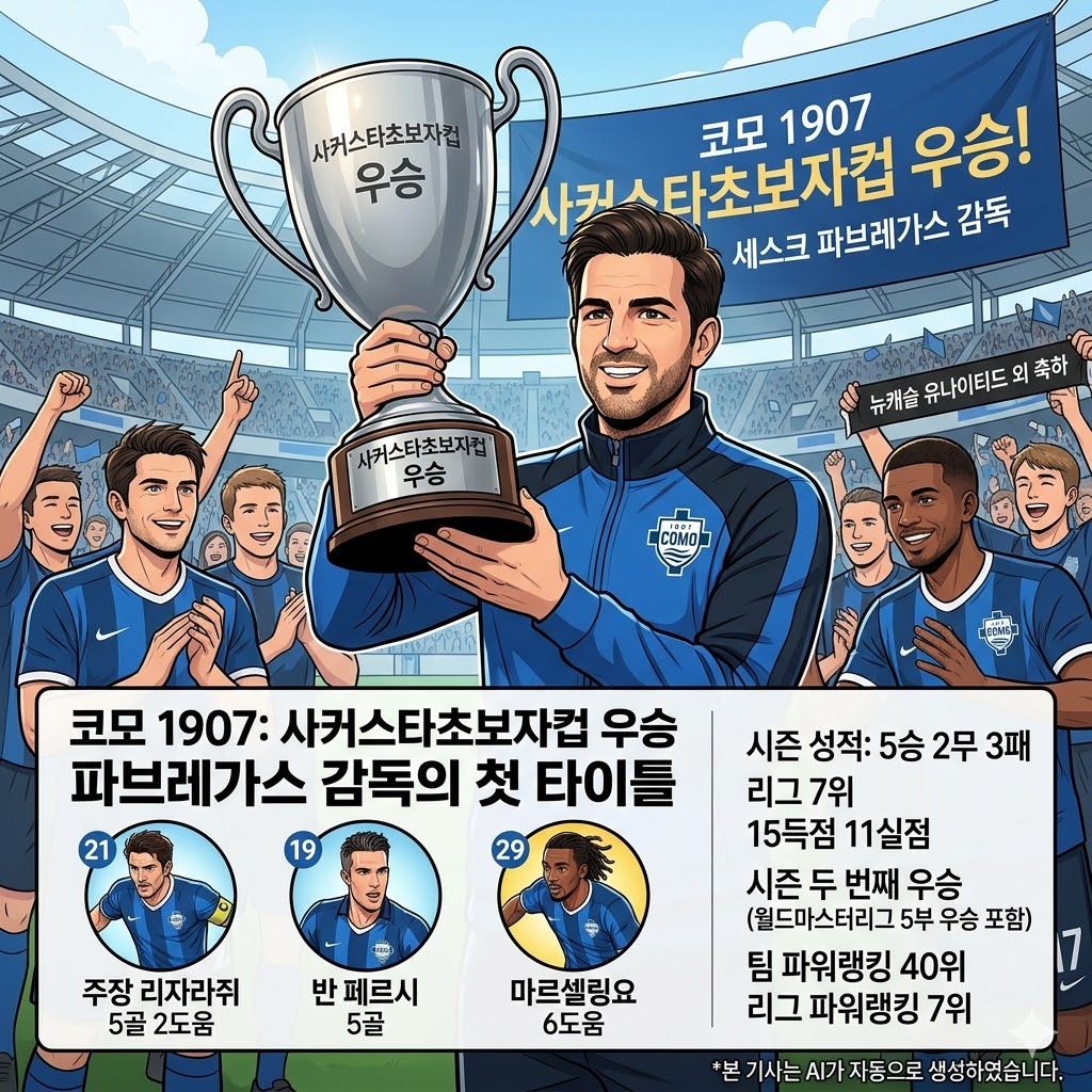 파브레가스호 코모, 초보자컵 제패! 비결은 [21세 주