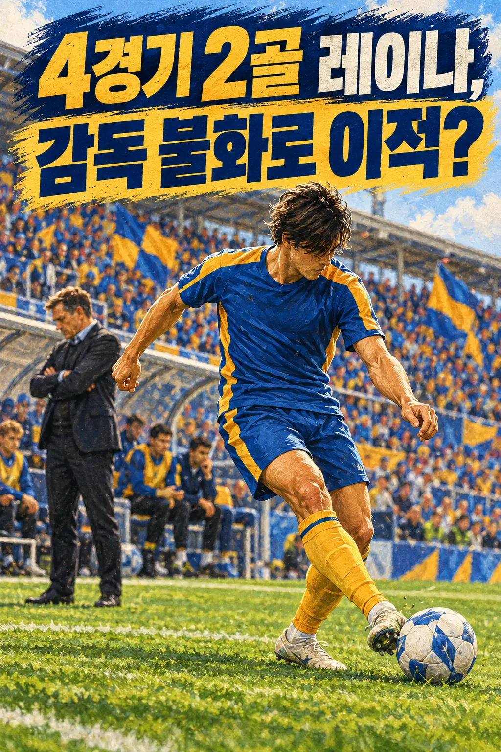 4경기 2골 레이나, 감독 불화로 이적?