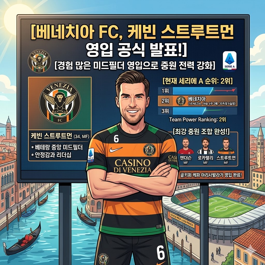 베네치아, 스트루트먼·케파 동시 영입…중원+골문 다