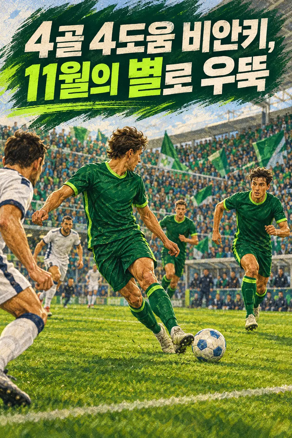 4골 4도움 비안키, 11월의 별로 우뚝