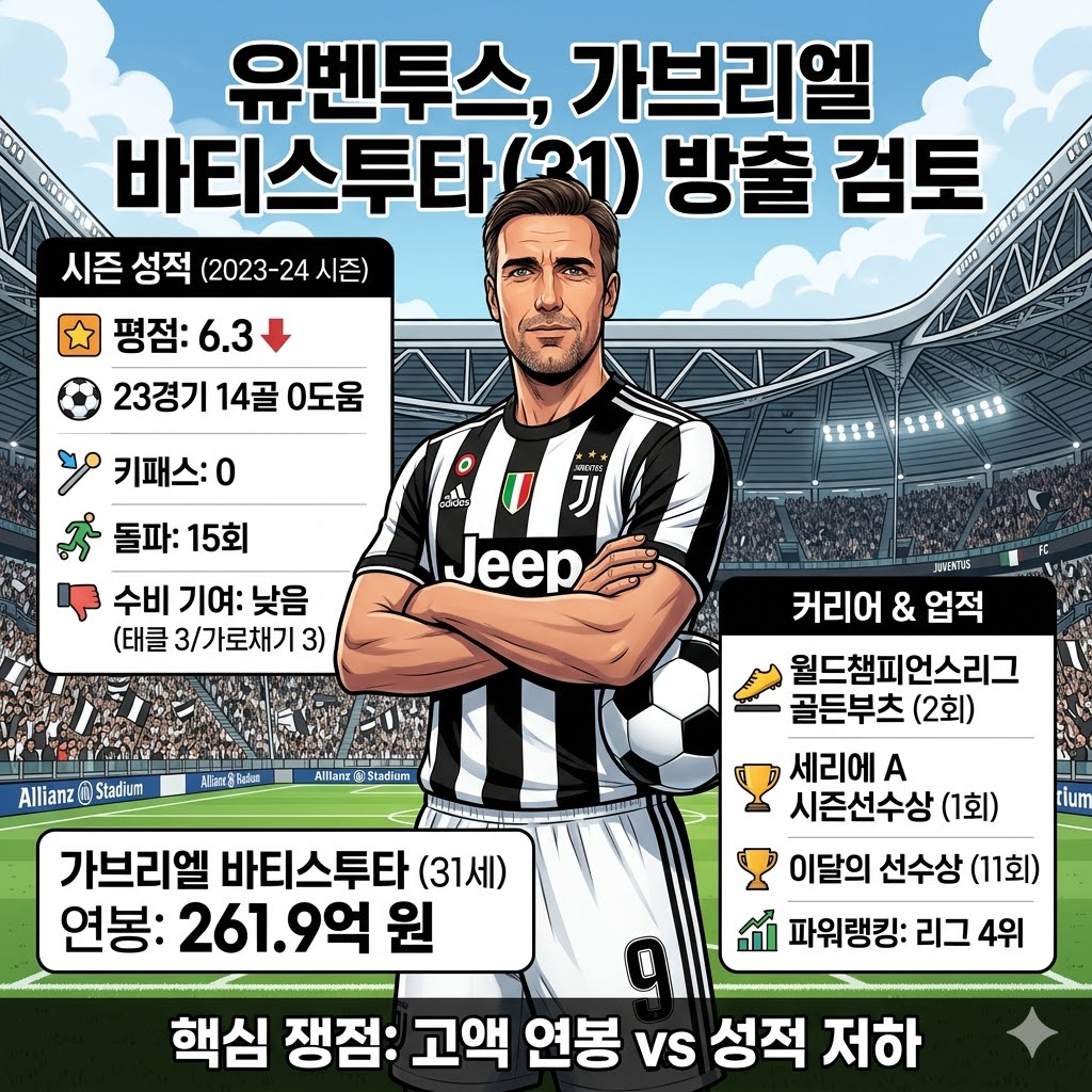 14골인데 방출? 바티스투타 [261억의 배신]
