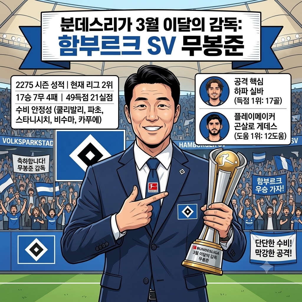 철벽 수비의 마에스트로, 무봉준 3월의 감독 등극
