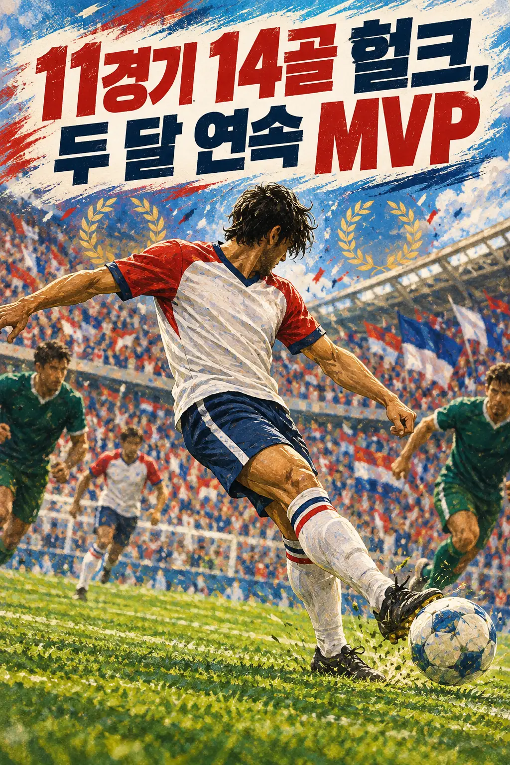 11경기 14골 헐크, 두 달 연속 MVP