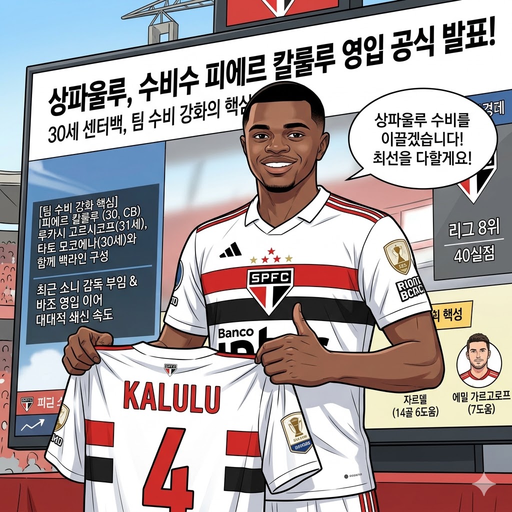 상 파울루, 수비 구멍 메울 칼룰루 카드 꺼냈다