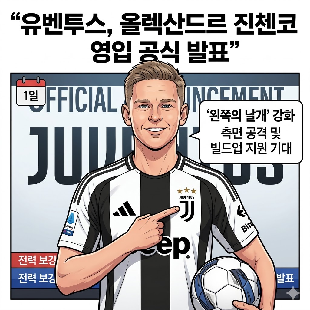 유벤투스, 진첸코 영입으로 침체 돌파 나선다