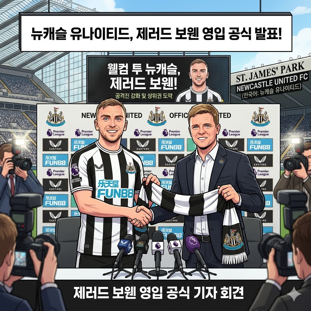 뉴캐슬, 보웬 품고 `상위권` 향해 비상!