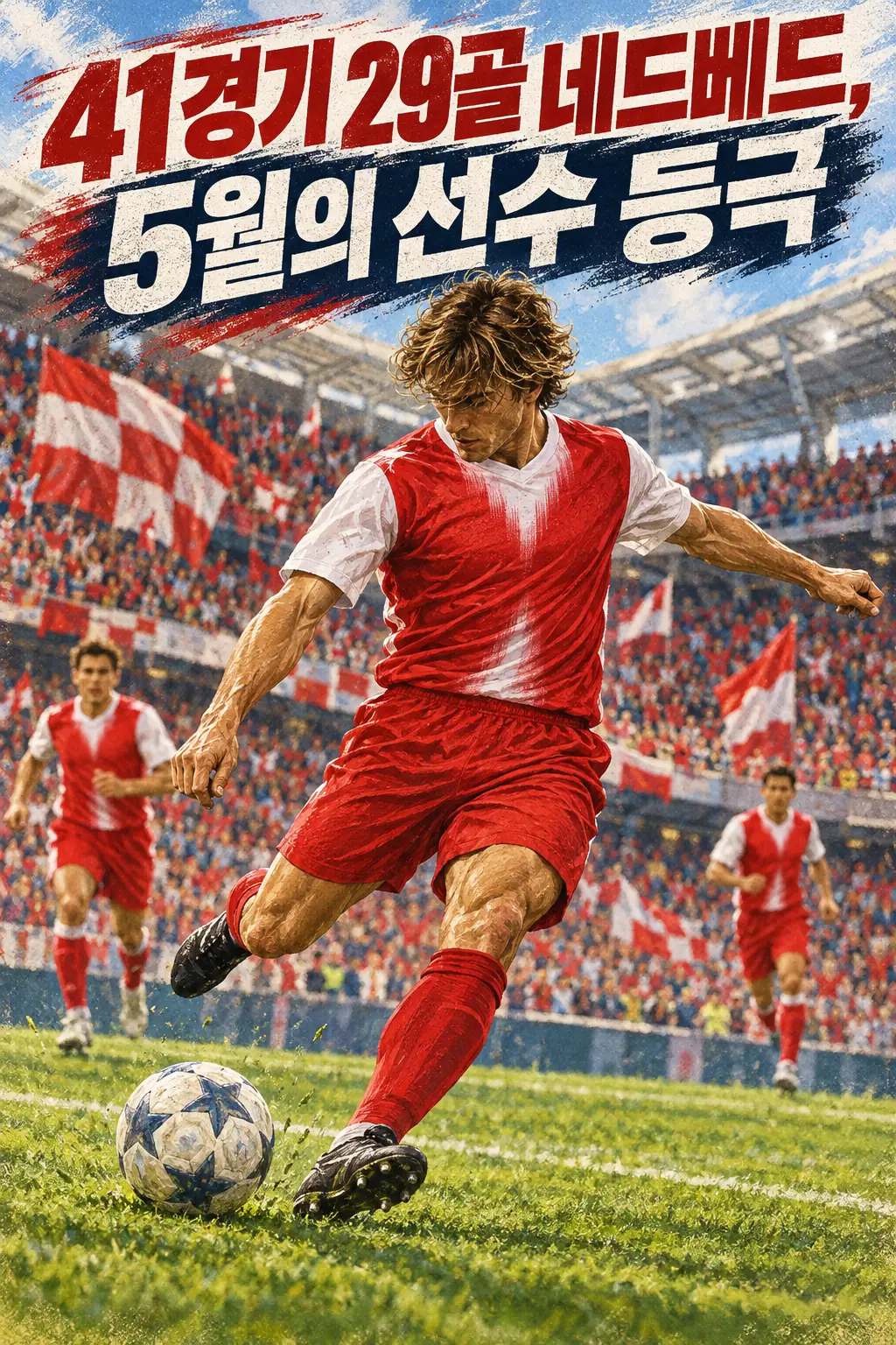 41경기 29골 네드베드, 5월의 선수 등극