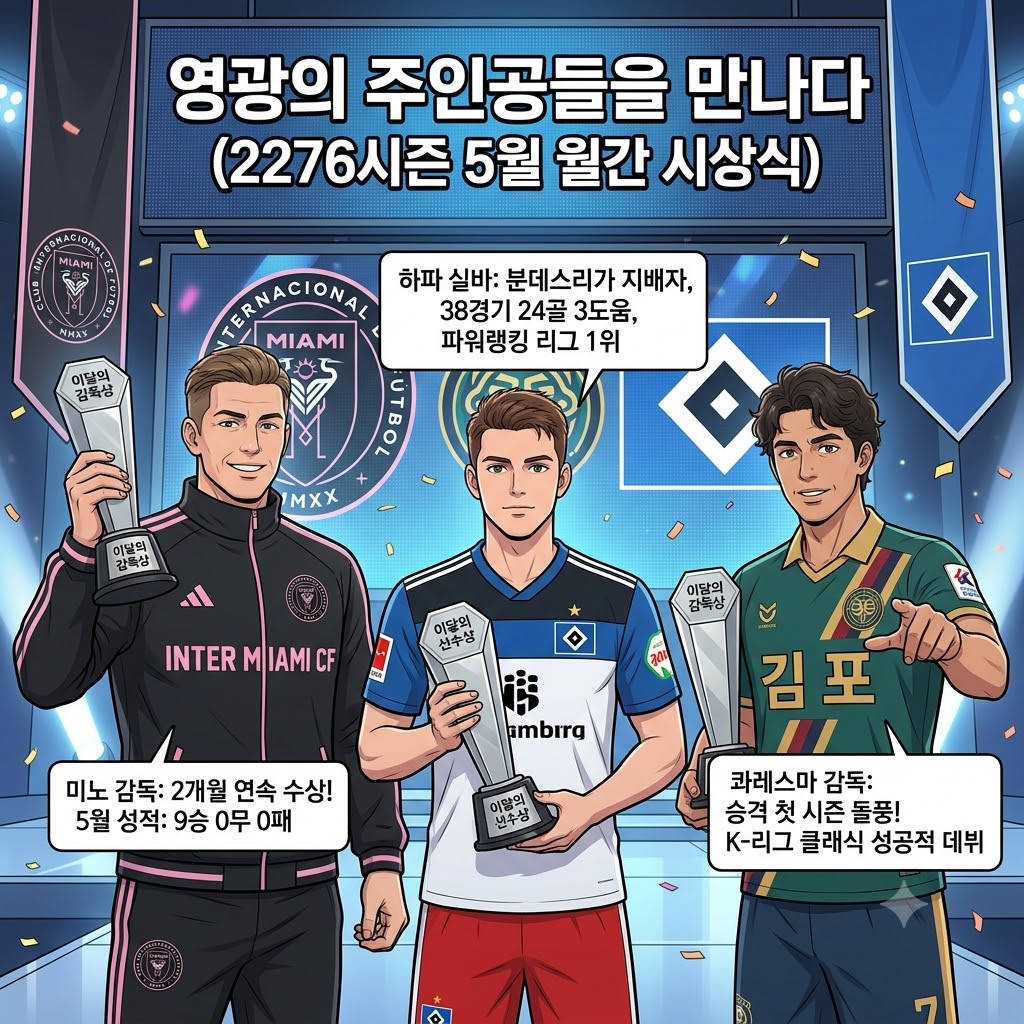 미노 감독 2개월 연속 이달의 감독상 석권 하파 실바