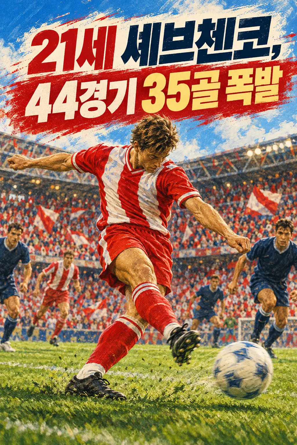 21세 셰브첸코, 44경기 35골 폭발