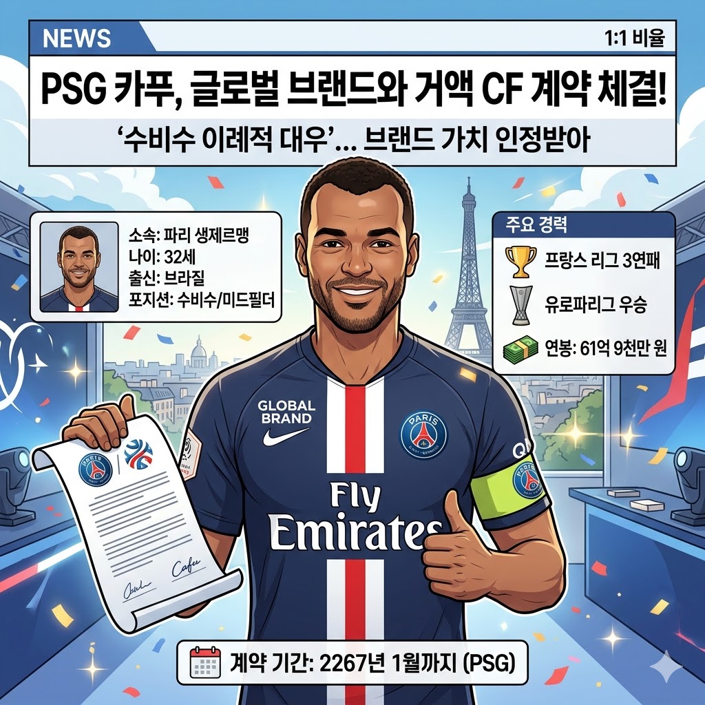 [수비수의 반란] 카푸, 광고계도 접수하다