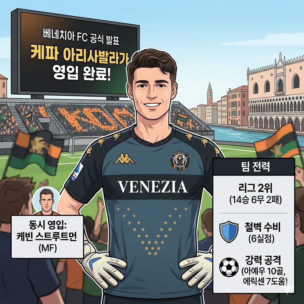베네치아, [철벽 수비] 완성할 케파 영입 전격 발표