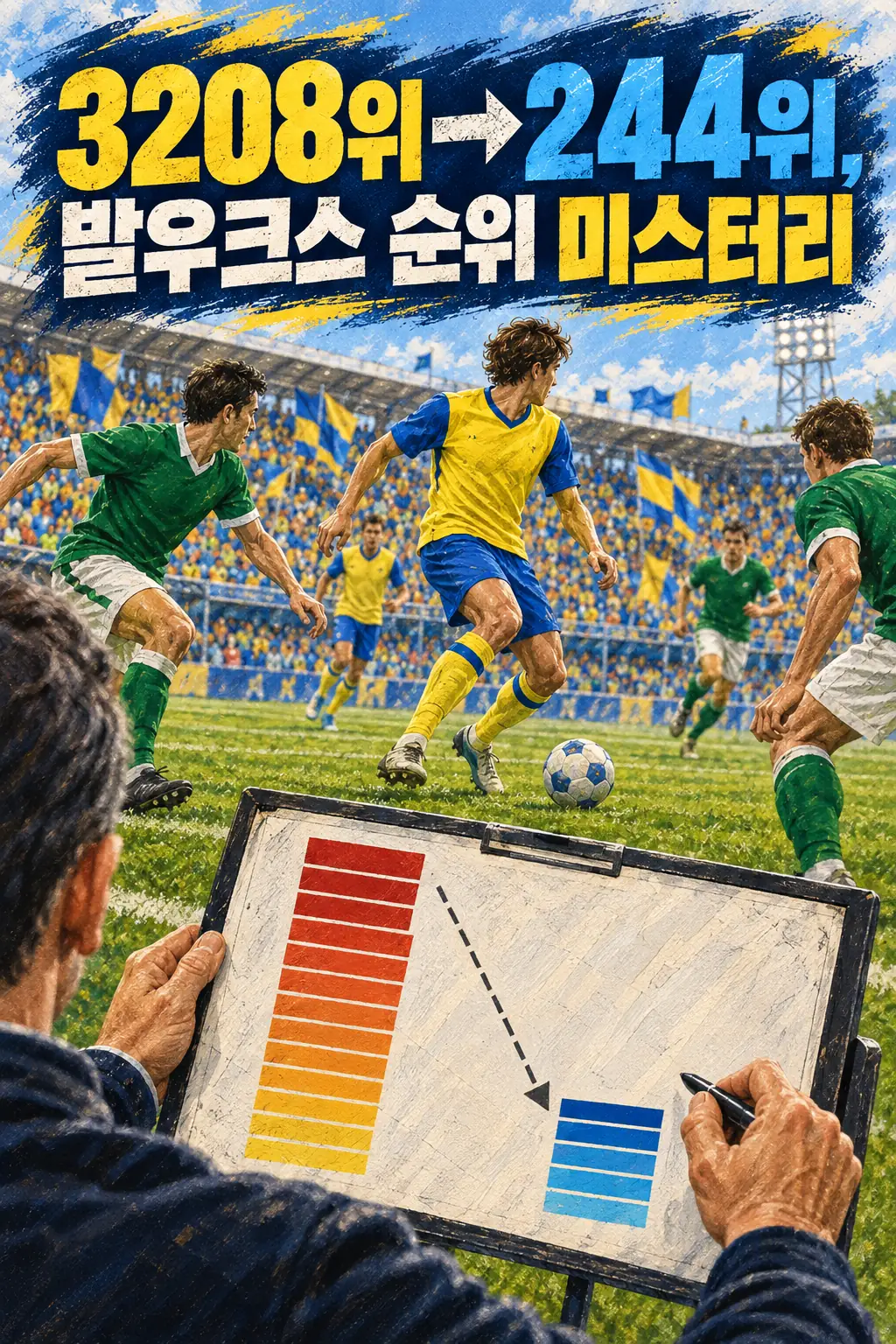 3208위→244위, 발우크스 순위 미스터리