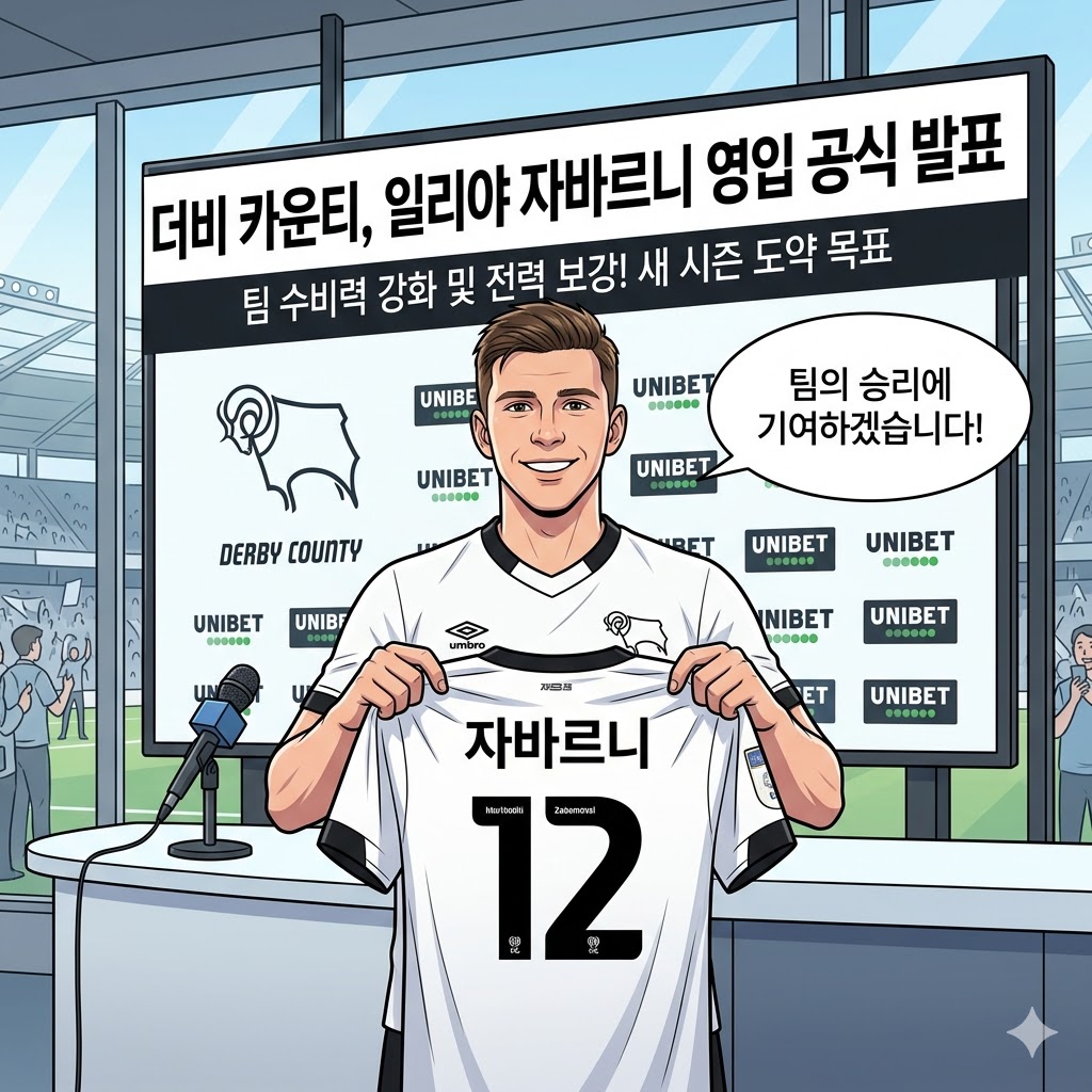 더비 카운티, 자바르니 영입으로 반등 노린다