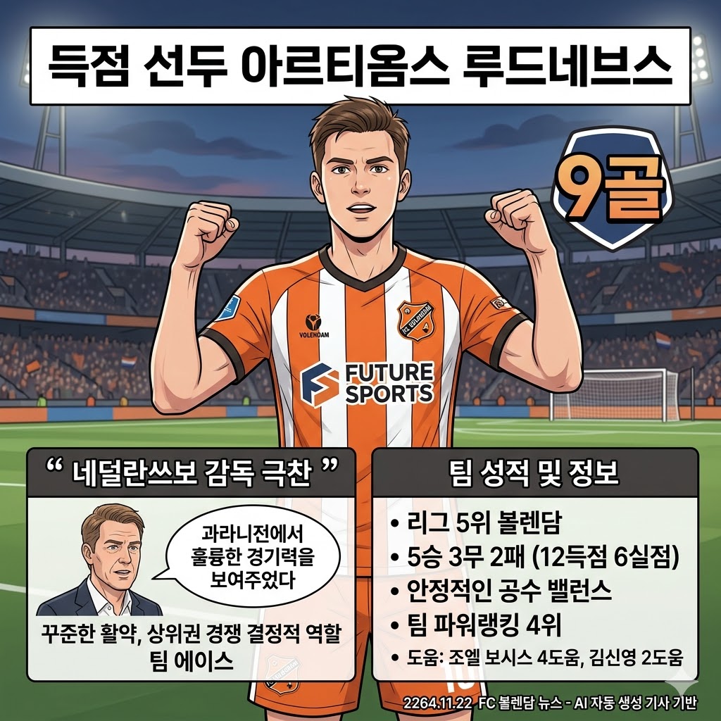 [득점 선두] 루드네브스, 감독이 찍은 [에이스]