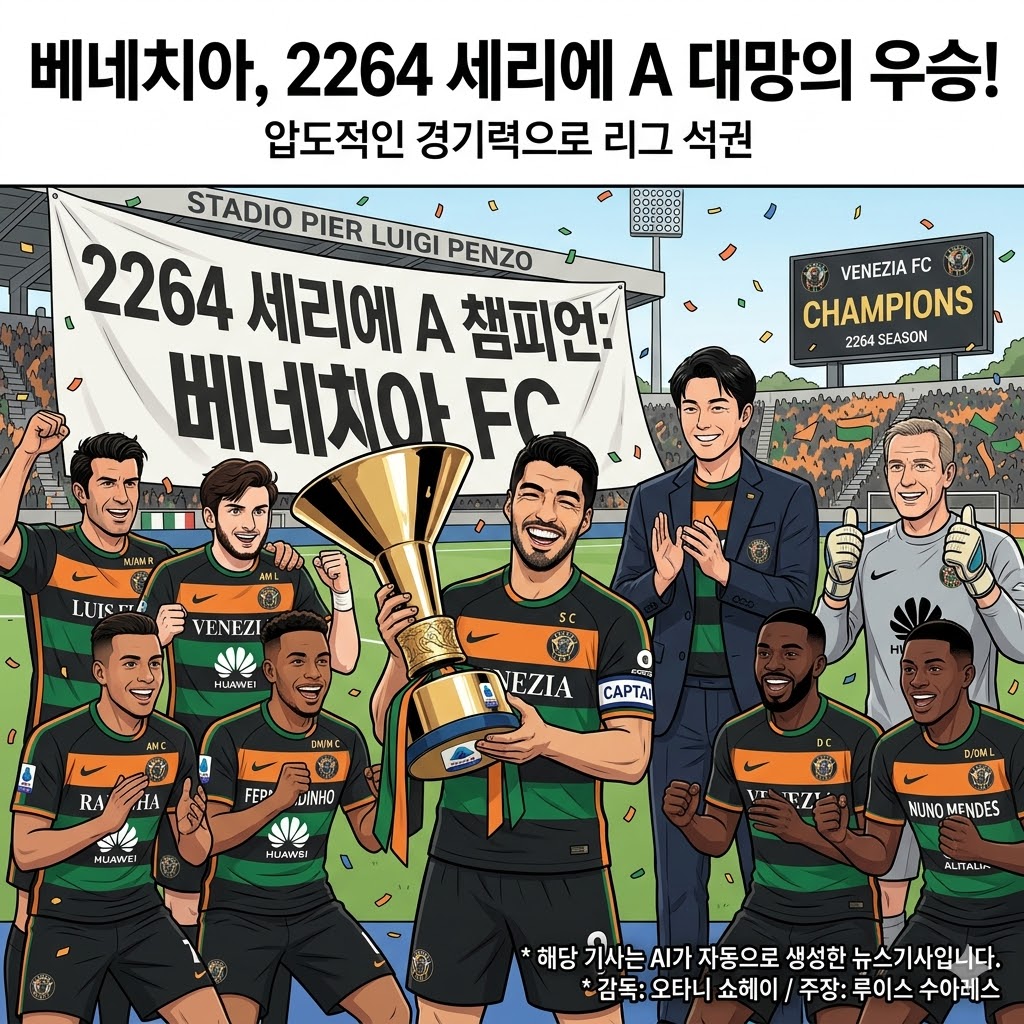 [오타니호] 베네치아, 2264 세리에A 우승 쾌거!