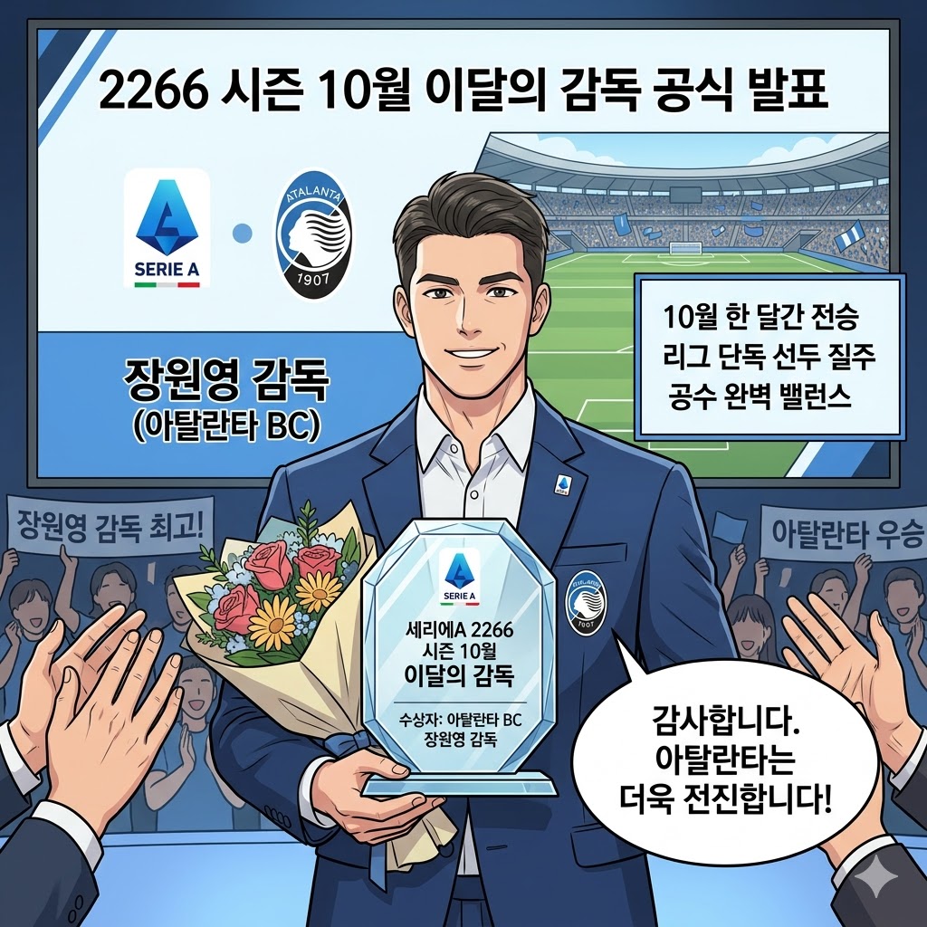 장원영의 아탈란타, 9연승 무패 질주…세리에A를 접수