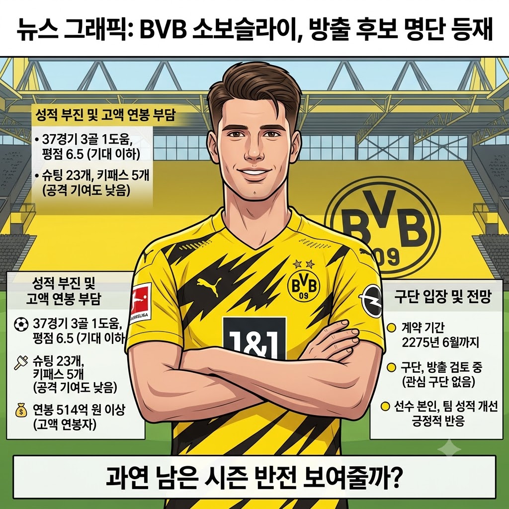 소보슬라이, 연봉 514억의 배신…3골이 전부?