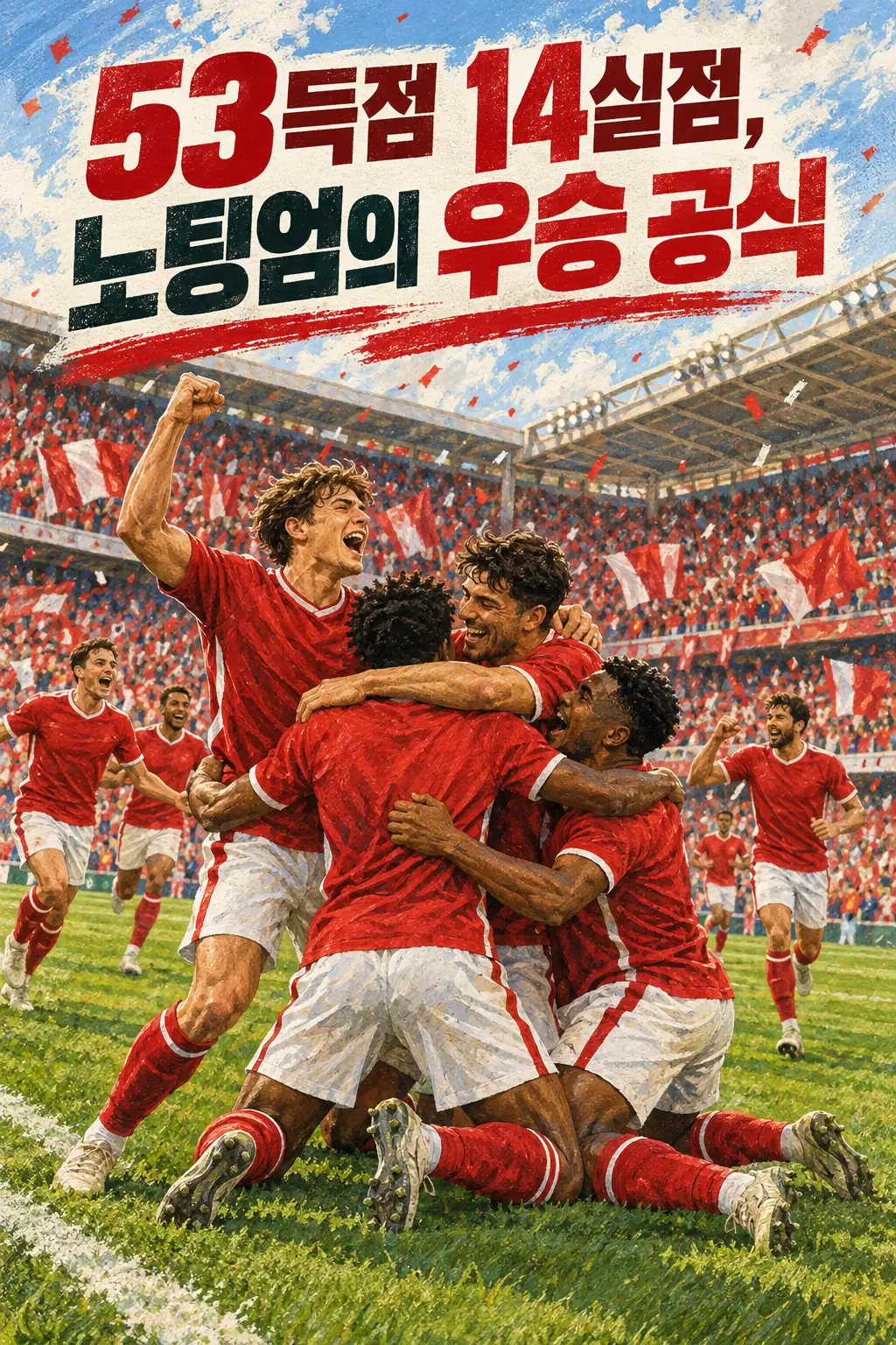 53득점 14실점, 노팅엄의 우승 공식