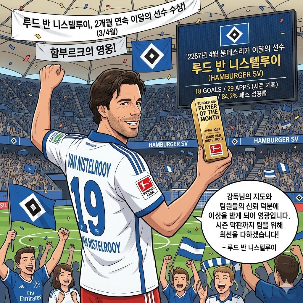 반 니스텔루이, 2개월 연속 이달의 선수 [독보적 존재