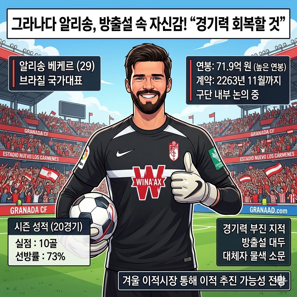 [충격] 71억 골키퍼 알리송, 연봉값 못해 방출 위기?