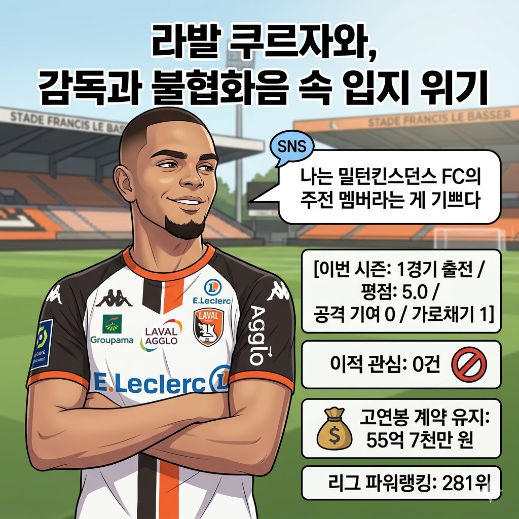 쿠르자와, SNS에 [다른 팀] 언급…라발 이탈 신호?