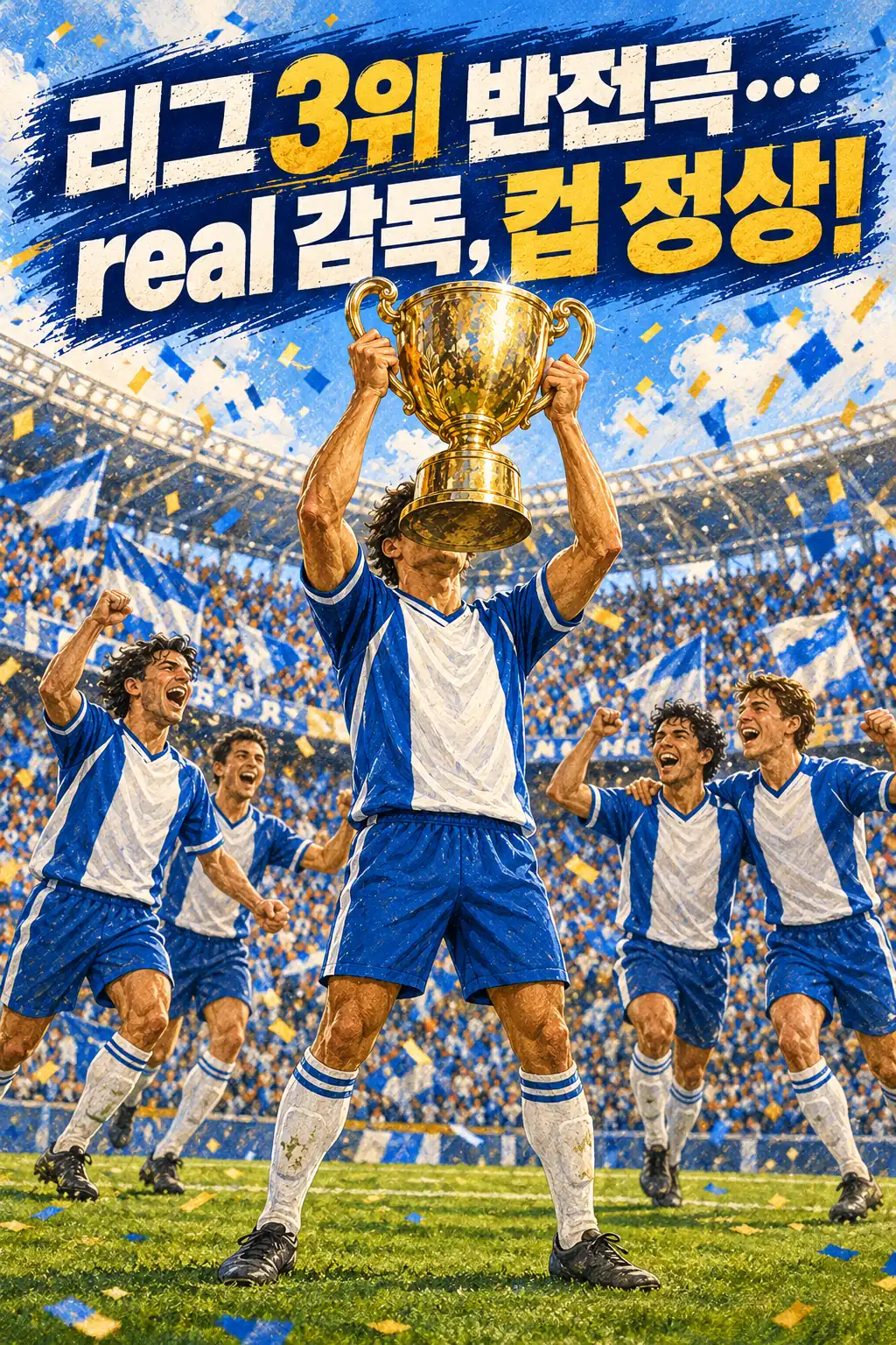 리그 3위 반전극…real 감독, 컵 정상!