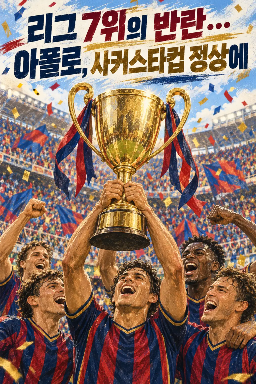리그 7위의 반란…아폴로, 사커스타컵 정상에