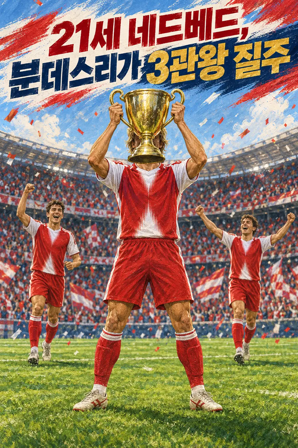 21세 네드베드, 분데스리가 3관왕 질주