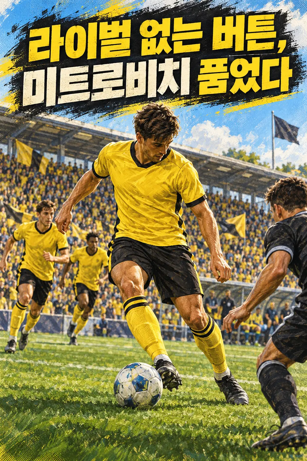 라이벌 없는 버튼, 미트로비치 품었다