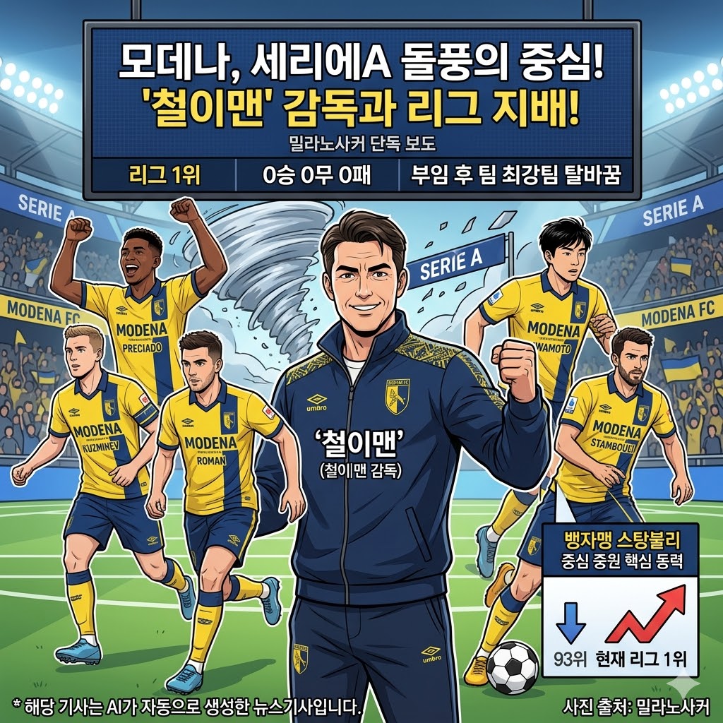 모데나 돌풍! [철이맨] 매직 통했다