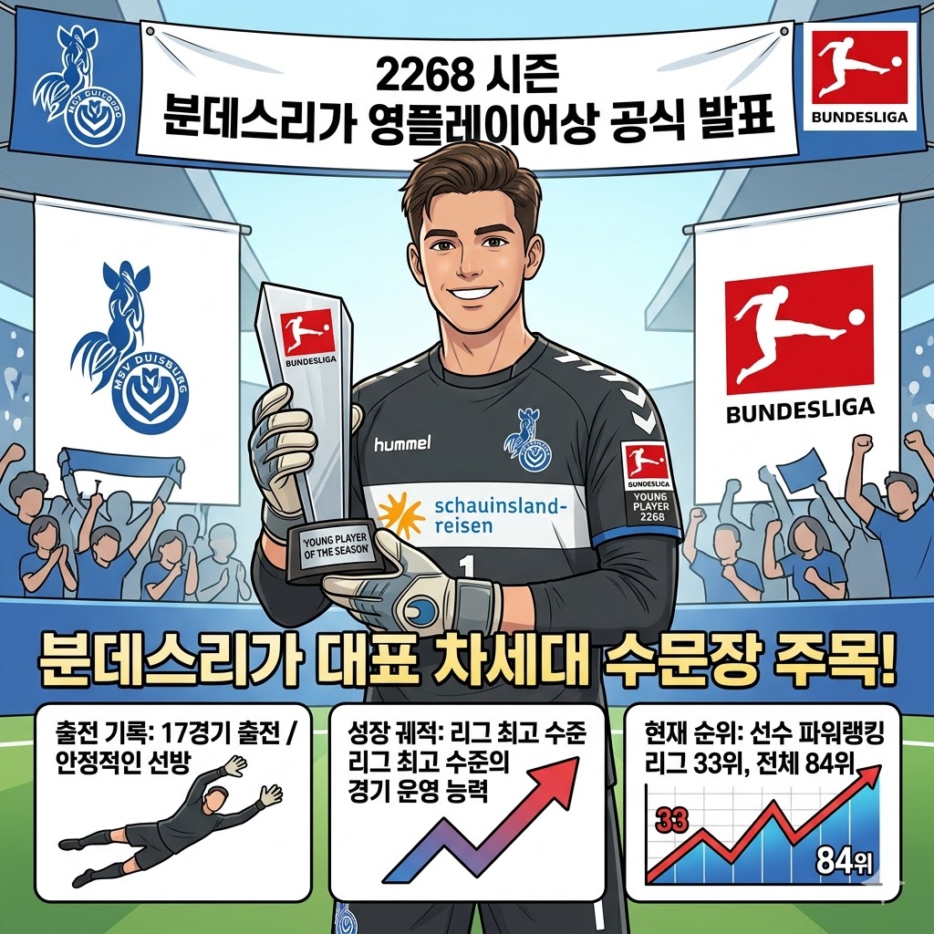 스무 살 수문장 Vivaldo, 분데스리가 영플레이어상 품